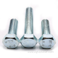 8.8grade blue white zinc outer hexagon bolt DIN933